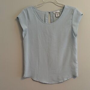 Chic Light Blue Women's Blouse